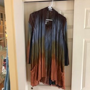 Parsley & Sage Tunic Top with Vest L Top , XL Vest